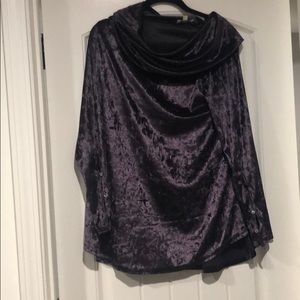 Cowl Nevk Velour Top